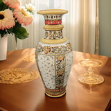 Meenakari Art Vase With Jali Work