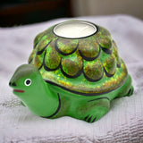 Green Artisanal Turtle Harmony Candle