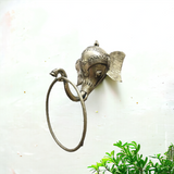 Elephant - Tribal Odisha Dhokra Handmade Towel Hanger