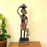 Dhokra Standing Mother & Child