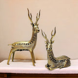 Timeless Standing Deer Pair Decor