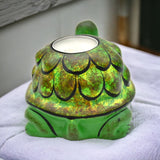 Green Artisanal Turtle Harmony Candle