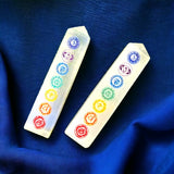 Selenite Chakra Tower