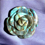 Labradorite Rose Cabochon