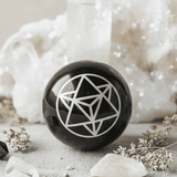 Premium Black Obsidian Crystal Sphere