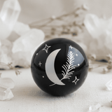 Premium Black Obsidian Crystal Sphere