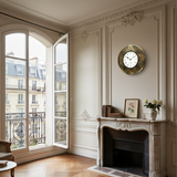 The Artisan's Floral Motifs Clock