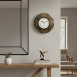 The Artisan's Floral Motifs Clock