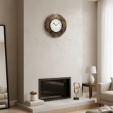 The Artisan's Floral Motifs Clock