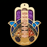 Hamsa Hand - 7 Blessings Crystal Hanging