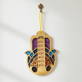 Hamsa Hand - 7 Blessings Crystal Hanging