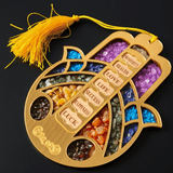 Hamsa Hand - 7 Blessings Crystal Hanging
