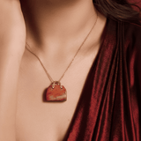 Gemstone Handbag Pendant Necklace