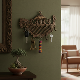 Peacock Boat Wall Key Holder