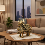 The Bell-Adorned Nandi | Dhokra Art