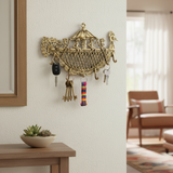 Peacock Boat Wall Key Holder