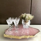 Rose Quartz Coaster Set