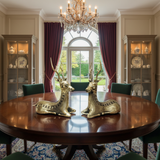 The Sitting Deer Pair | Dhokra Art