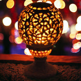 Soapstone Jaali Work Lamp For Unique Home Decor