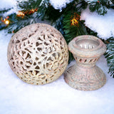Soapstone Jaali Work Lamp For Unique Home Decor