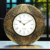 The Artisan's Floral Motifs Clock