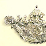 Dhokra Wall Hanging - Peacock Boat 2