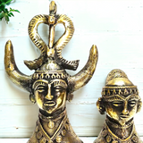 Brass Tribal Couple
