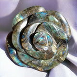 Labradorite Rose Cabochon