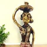 Dhokra Standing Mother & Child