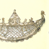 Dhokra Wall Hanging - Peacock Boat 3